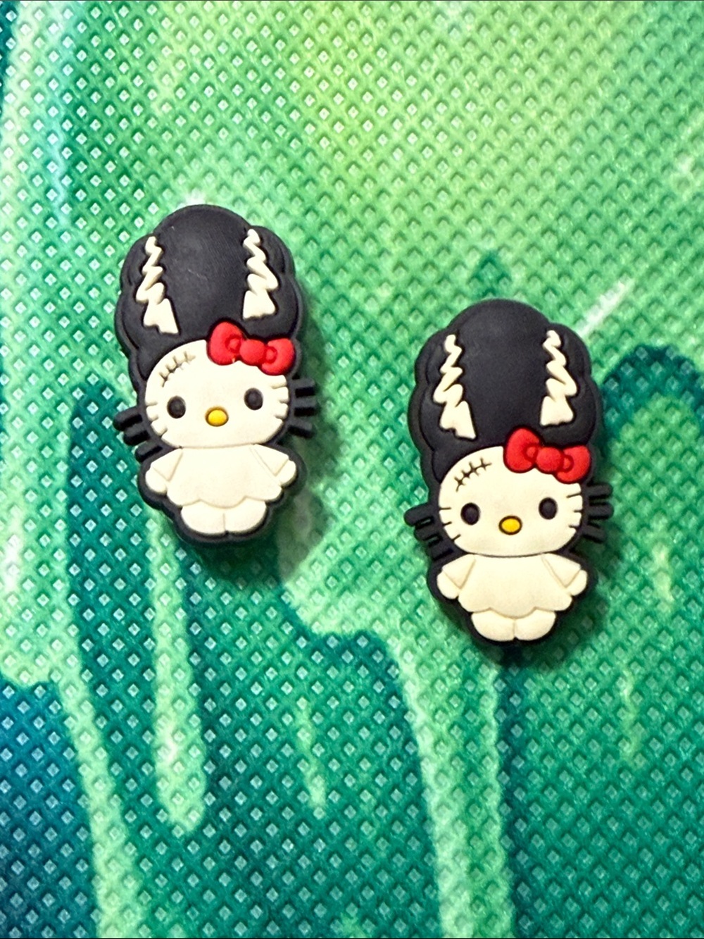 Hello Kitty Bride of Frankenstein Croc Charms